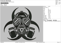 Mask V3 Embroidery File 5 size