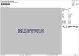 Masters Embroidery File 9 size