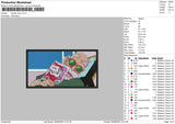 Master Roshi Embroidery File 4 size