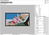 Master Roshi Embroidery File 4 size