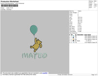 Mateo Embroidery File 4 size