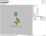 Mateo Embroidery File 4 size