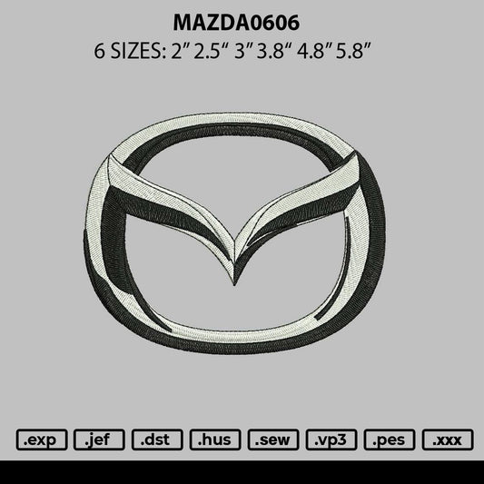 Mazda 0606 Embroidery File 6 sizes