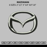 Mazda 0606 Embroidery File 6 sizes