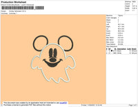 Mickey Halloween Embroidery File 4 size
