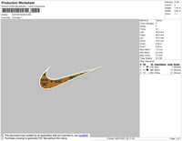 Swoosh MCM Embroidery File 4 size