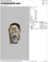 Mac Miller Face Embroidery File 4 size