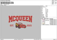Mcqueen 2025 2012 Embroidery 2 Files