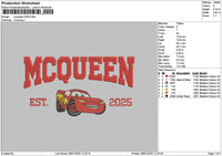 Mcqueen 2025 2012 Embroidery 2 Files