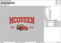 Mcqueen 2025 2012 Embroidery 2 Files
