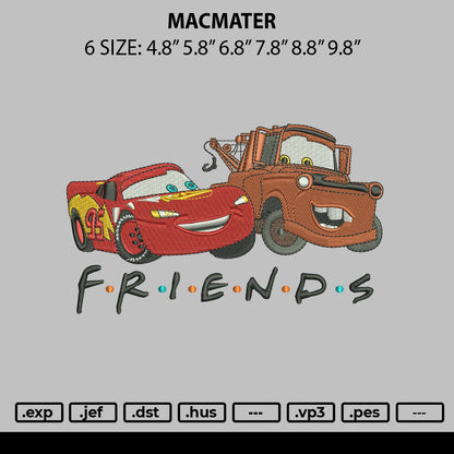 Macmater Embroidery File 6 sizes