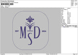 Mdstext V1 Embroidery File 6 sizes