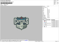 Madison Capitols Embroidery File 4 size