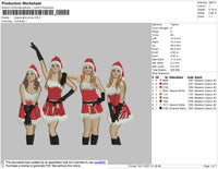 Means Girls Embroidery File 4 size