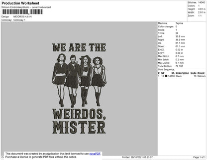 Meidros Embroidery File 4 size
