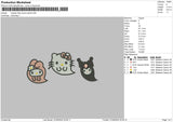 Kitty Ghosts 0109 Embroidery File 6 sizes