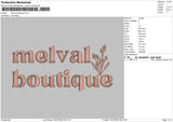 Melvel Boutique Embroidery File 4 size