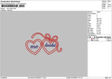 Booksheart Embroidery File 6 sizes