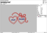 Booksheart Embroidery File 6 sizes