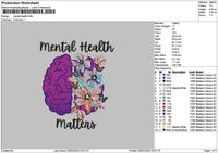 Mentaltext 0302 Embroidery File 6 sizes