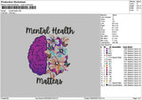 Mentaltext 0302 Embroidery File 6 sizes