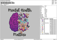 Mentaltext 0302 Embroidery File 6 sizes