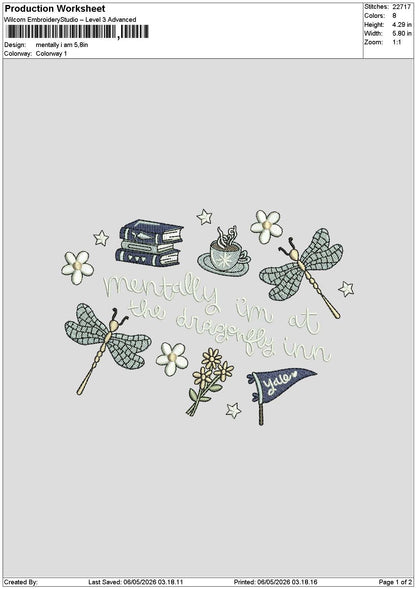 Mentallytext 0504 Embroidery File 6 sizes