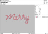 Merrytext Embroidery File 6 sizes