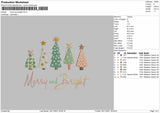 Marry And Bright Embroidery File 4 size
