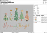 Marry And Bright Embroidery File 4 size