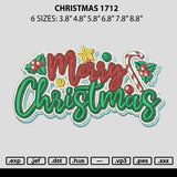 Christmastext 1712 Embroidery File 6 sizes