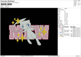Mew Embroidery File 6 sizes