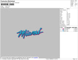 Miami Embroidery File 4 size