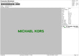 Michael Kors Embroidery File 4 size