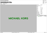 Michael Kors Embroidery File 4 size