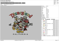 Mickey Xmasland Embroidery File 6 sizes