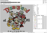 Mickey Xmasland Embroidery File 6 sizes