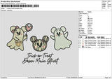 Mickeyghost  2609 Embroidery File 6 sizes