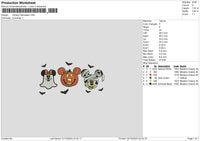 Mickeyhalloween 2210 Embroidery File 6 sizes