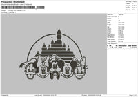 Mickeypalace Embroidery File 6 sizes