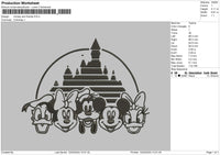 Mickeypalace Embroidery File 6 sizes