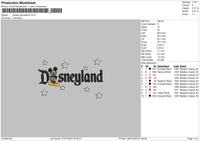 D Stars Embroidery File 6 sizes