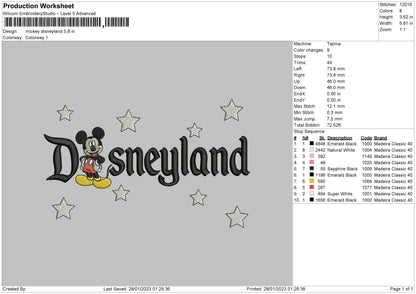 D Stars Embroidery File 6 sizes