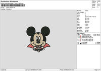 Mickeydracula Embroidery File 6 sizes