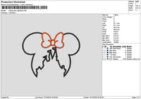Minnieapp 03 Embroidery File 6 sizes