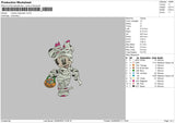 Minnie Halloween Embroidery File 5 sizes