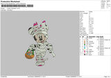 Minnie Halloween Embroidery File 5 sizes