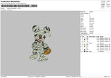 Mickey Halloween V7 Embroidery File 6 sizes