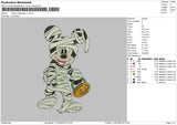 Mickey Halloween V7 Embroidery File 6 sizes