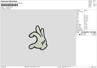 Mickey Hand Embroidery File 6 sizes